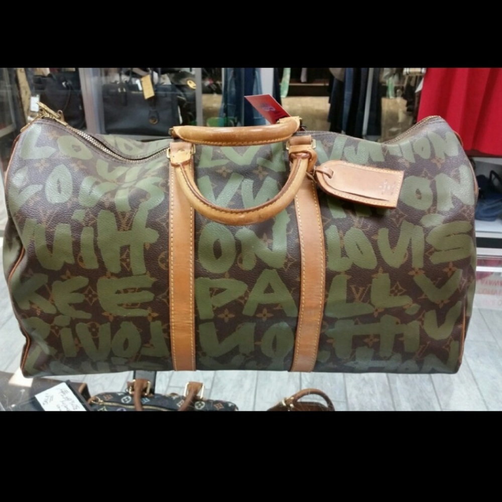 Graffiti Louis Vuitton  Duffle 50